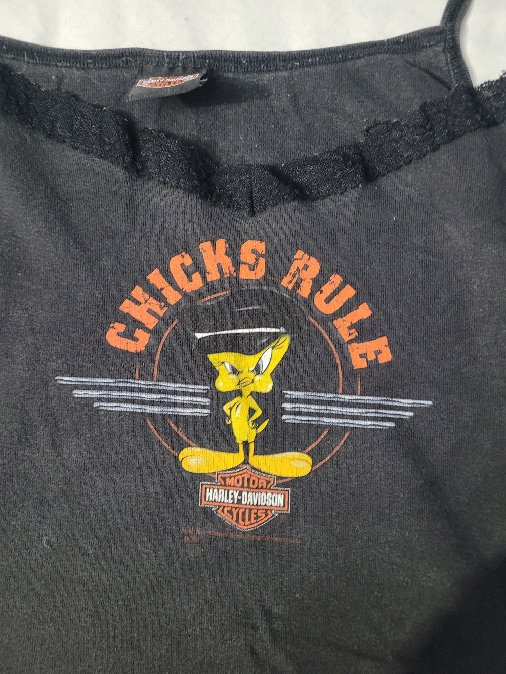 Harley-Davidson Womens 'Chicks Rule' Graphic Tank Top - Picture 2 of 5